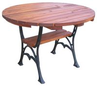 STÓŁ ogrodowy STOLIK OKRĄGŁY 100 cm NOGI ŻELIWNE stół kawowy