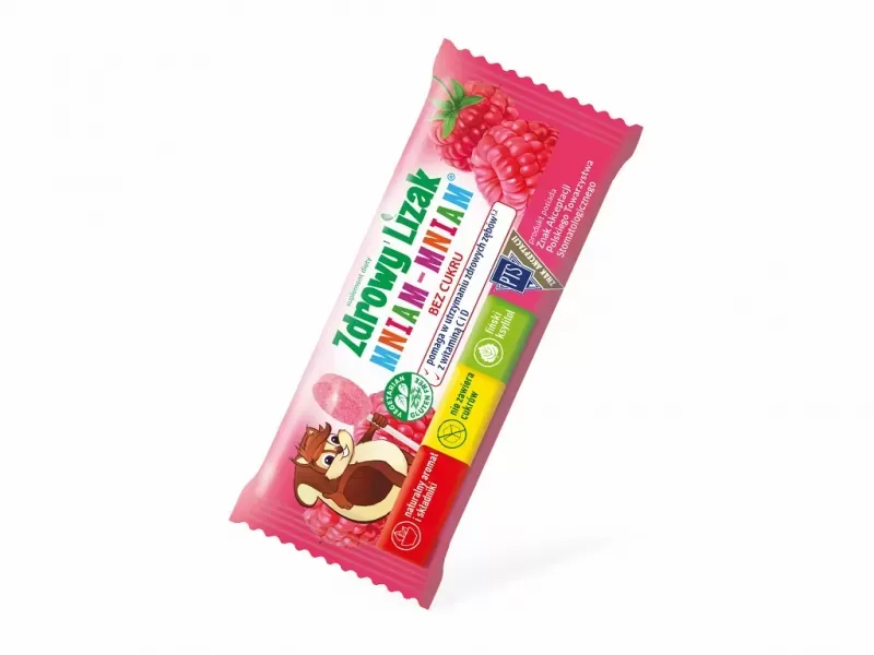 Lizak Malina 6g Zdrowy Lizak zdjęcie 1
