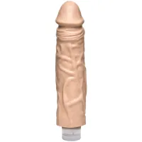doc johnson thin 8 veined dong 20 cm z wibracją, pvc sil-a-gel