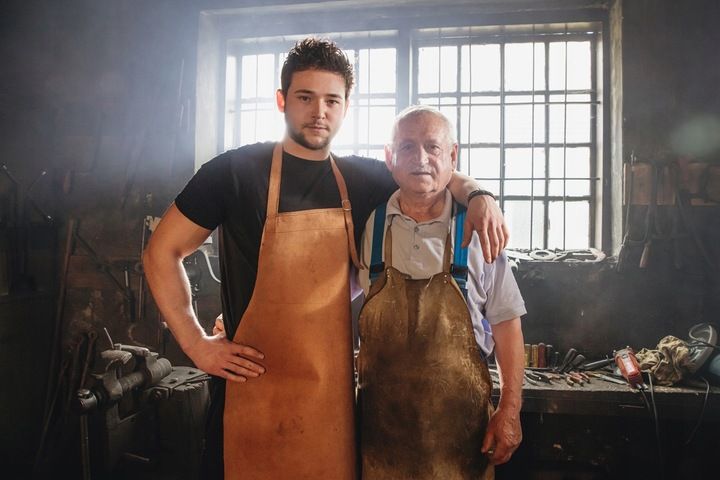 SANDAŁY MĘSKIE SKÓRZANE OBUWIE BUTY NA RZEPY SKÓRA BYDLĘCA + GRATIS ŁYŻKA zdjęcie 4