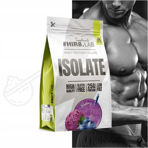 Izolat Białka BIAŁKO 700 g WPI ISO Whey Protein Isolate Jagoda HIRO na Arena.pl