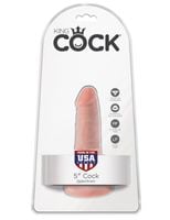 5' cock flesh dildo cieliste 13cm king cock