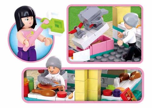 KLOCKI SLUBAN GD Bar Fast Food 225 kompatybilne z LEGO na Arena.pl