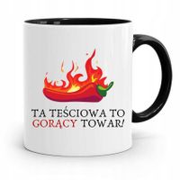 Kubek Czarny Dla Teściowej Teściowa Gorący Towar Z Nadrukiem Ze Zdjęciem