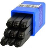 Numeratory cyfry znaczniki cyfrowe GEKO 10 mm zestaw 9 el. stal węglowa