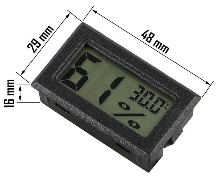 Termometr wilgotnościomierz tablicowy higrometr zdjęcie 2