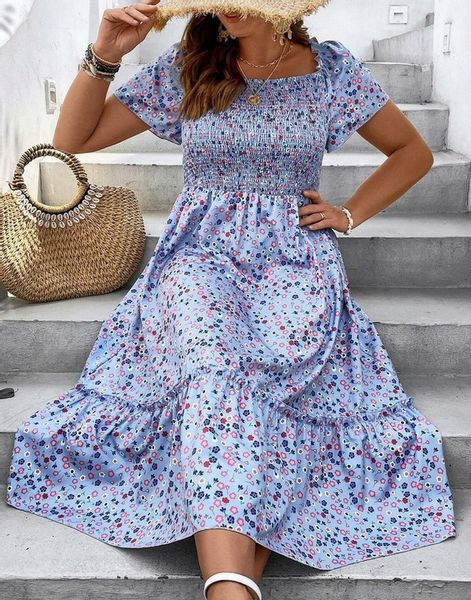 SUKIENKA MIDI Z ELASTYCZNYM DEKOLTEM SHEIN 4XL zdjęcie 2