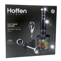 Hoffen Blender ręczny 3w1 1000W cyfrowy wyświetlacz Czarny