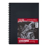 szkicownik na spirali czarny a4 30 ark 140g koh-i-noor