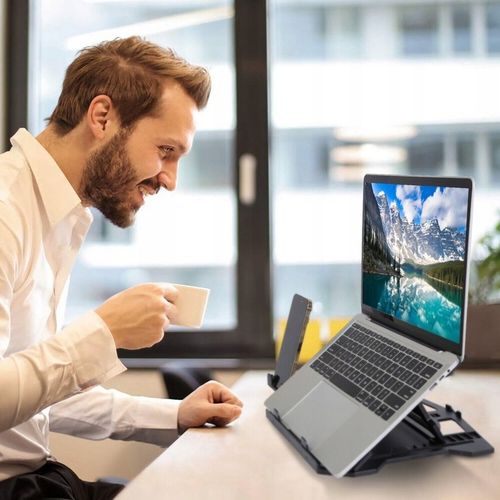 PODSTAWKA POD LAPTOPA TABLET SKŁADANA REGULOWANA 360° STOJAK na Arena.pl