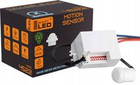 CZUJNIK RUCHU MINI PIR 360 stopni z regulacją do wbudowania do LED