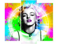 90 80CM OBRAZ T3 ELEM TĘCZOWA MARYLIN MONROE DRUK ŚCIENNY