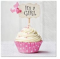 serwetki 33x33 sdl150900 pink cupcake 20szt.