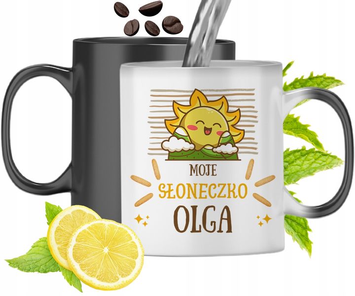 Dla Olgi Kubek Magiczny Córki Dziecka Prezent Z Nadrukiem Ze Zdjęciem zdjęcie 1