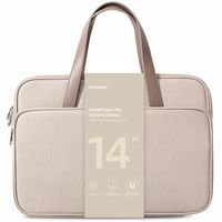 innostyle damska torba na laptopa 13 14 wodoodporna omniprotect pro beżowa