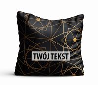 Poduszka Dekoracyjna GEOMETRYCZNA  z Twoim napisem G30