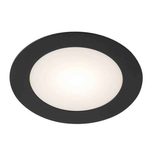 Oczko LAMPA sufitowa TOTTORI IL 8058 Shilo okrągła OPRAWA podtynkowa LED 10W 3000K wpust do łazienki IP44 czarny zdjęcie 1