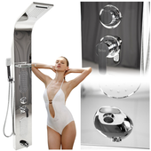 Bateria panel prysznicowy chromowany