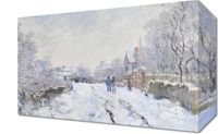 Obraz 30x20cm Snow at Argenteuil, Monet Vintage do Salonu