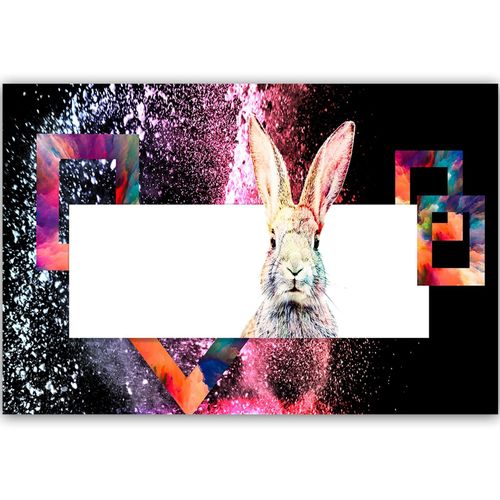 Deco Panel, Kolorowy królik 1 90x60 na Arena.pl