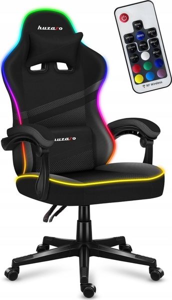 Fotel Huzaro Force 4.4 RGB Czarny zdjęcie 1
