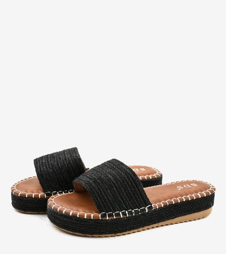 Czarne klapki espadryle 7970-PL 38 na Arena.pl