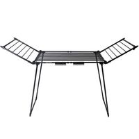 SUSZARKA DO PRANIA STALOWA LONGWELL 27M CZARNA SKŁADANA ROZSUWANA