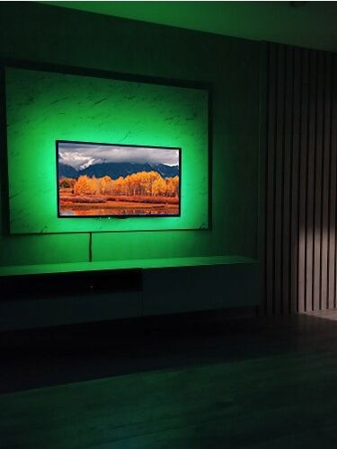 TAŚMA LED RGB KOLOROWA 5M WODOODPORNA PASEK 5050 ZESTAW NA BIURKO + PILOT na Arena.pl