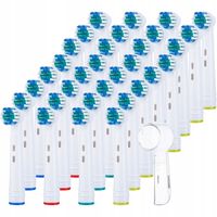 KOŃCÓWKI DO SZCZOTECZKI BRAUN ORAL-B ELEKTRYCZNEJ ZESTAW 32 SZTUK + OSŁONKA