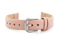 Pasek skórzany do zegarka W76 - różowy - 12mm