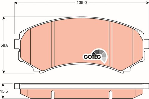 TRW Klocki hamulcowe przód kpl. GDB3246 na Arena.pl