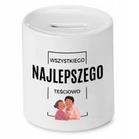 Skarbonka Dla Teściowej Wszystkiego Najlepszego Z Nadrukiem Ze Zdjęciem