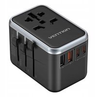 Vention Ładowarka Sieciowa Adapter Podróżny Wtyczki USB-C USB GaN 65W