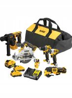 DEWALT ZESTAW COMBO 12V MŁOTOWIERTARKA + PILARKA + WKRĘTARKA + ZAKRĘTARKA +