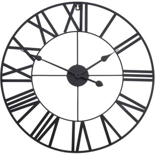 Zegar ścienny metalowy duży RETRO LOFT 57 cm