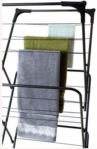 3 POZIOMOWA STOJĄCA SUSZARKA PIONOWA NA PRANIE DO UBRAŃ SKŁADANA WYSOKA na Arena.pl