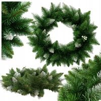 WIANEK ŚWIĄTECZNY GĘSTY OZDOBA ŚWIĄTECZNA NA DRZWI STÓŁ WIENIEC ZIELONY 65