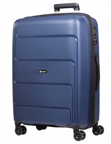 Duża walizka podróżna POSZERZANA +2 cm lekki trwały polipropylen Zamek TSA na Arena.pl