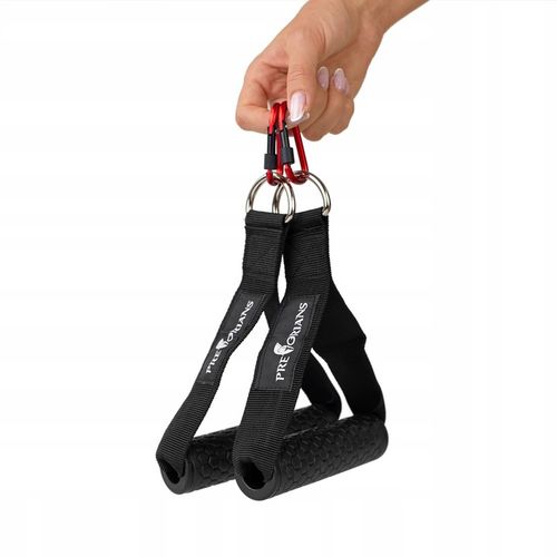 UCHWYT DO WYCIĄGU GÓRNEGO DOLNEGO ATLASU Z KARABIŃCZYKIEM 2szt na Arena.pl