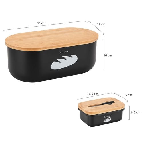 CHLEBAK POJEMNIK NA PIECZYWO I MASELNICZKA E-6059 na Arena.pl