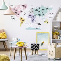 Naklejka Mapa Świata DK221 XXL