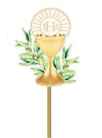 PIKERY DREWNIANE I KOMUNIA 5 SZTUK 57 KARTKI Z KOTKIEM