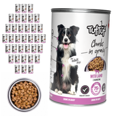 TufTuf mokra karma dla psa Jagnięcina puszka 36x415g Kawałki w sosie