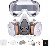 Maska przeciwpyłowa z filtrami wielokrotnego użytku AIRGEAR PRO G-500