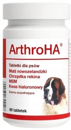 ArthroHA MSM kwas hialuronowy chrząstka rekina NA STAWY DLA PSA 60 tab. na Arena.pl