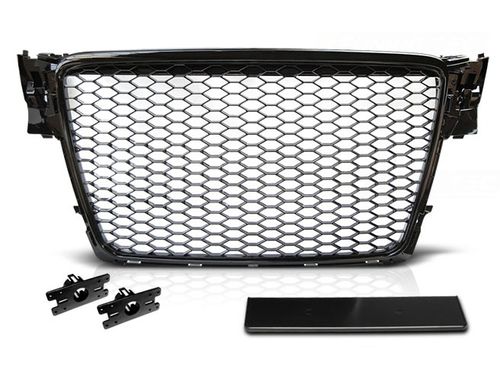 Grill AUDI A4 B8 08-11 CZARNY POŁYSK na Arena.pl