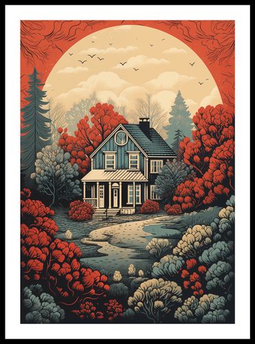 Plakat 42x59,4cm Idylla Rustykalna na Arena.pl