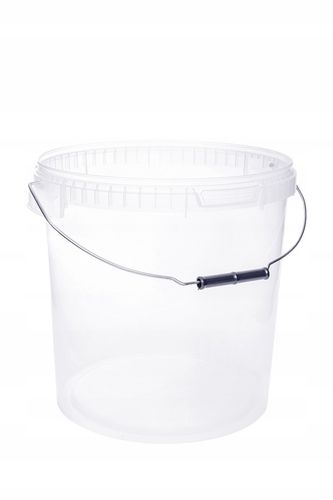WIADERKO WIADRO POJEMNIK Z POKRYWKĄ TRANSPARENTNE 20L DO 200° na Arena.pl