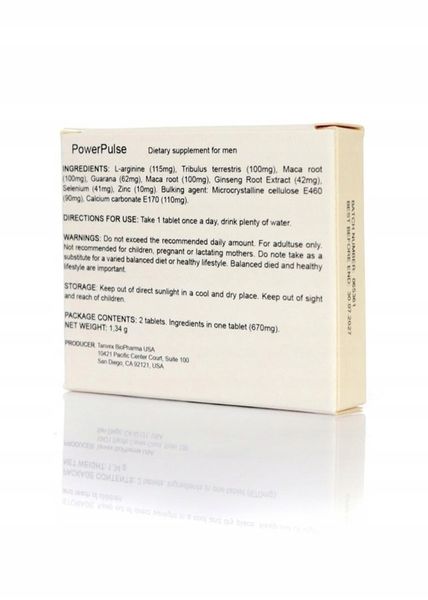 Supl.diety- PowerPulse 2 szt. zdjęcie 2