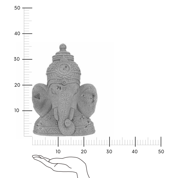 Figurka Głowa Ganesh 36cm zdjęcie 4